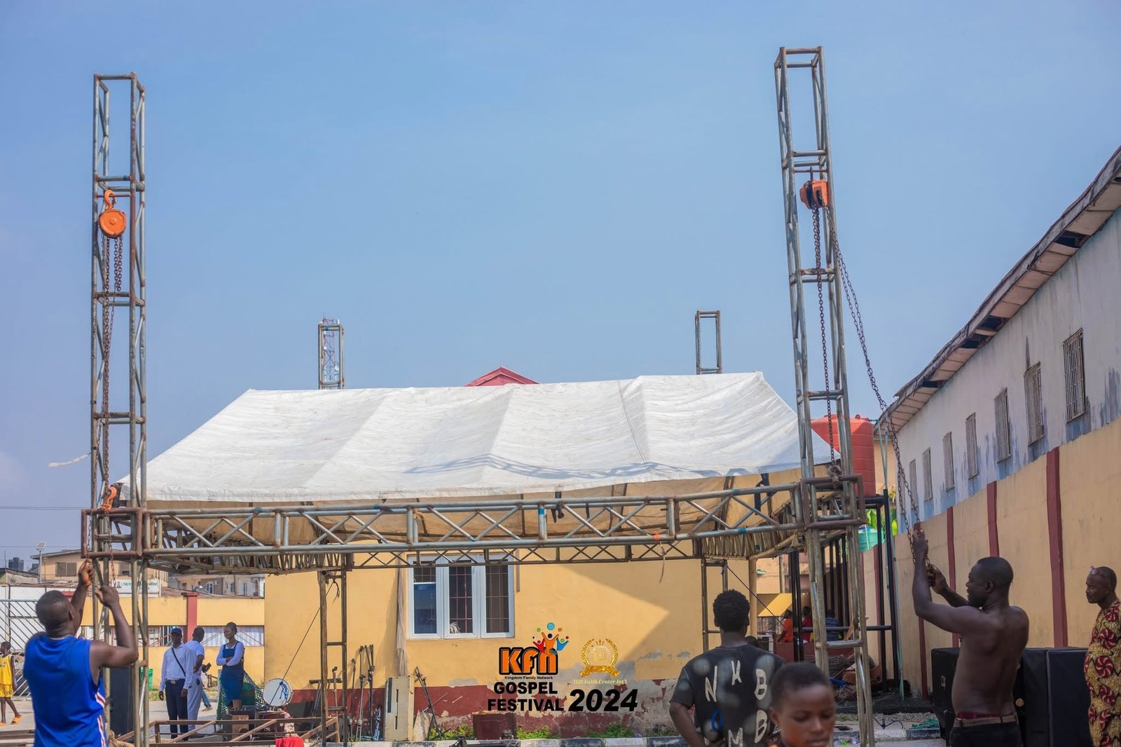 KFN 2024 SETTING UP TABERNACLE OF PRAISE STAGE